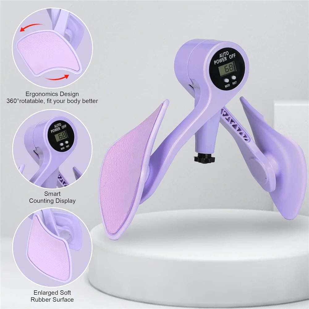 Hip Trainer Kegel Exerciser Pelvic Floor Trainer for Postpartum Rehabilitation Inner Thigh Trimmer - 4