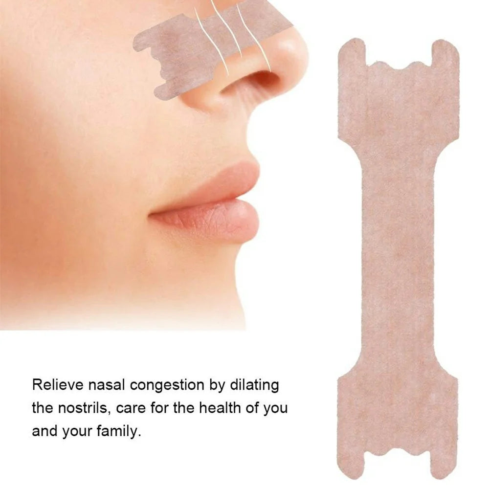 100Pcs Stop Snoring Nose Strips Anti Snoring Nasal Strips Relieve Nasal Congestion Healthy Sleep Nasal Strips - 3