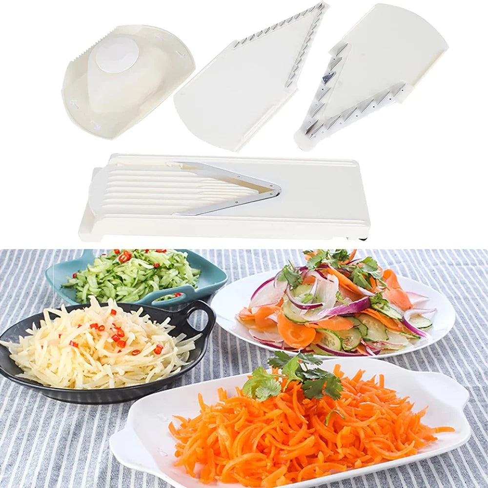 For Swissmar Borner V-Power Mandoline V7000 Multipurpose Stainless Steel V-Shaped Blade (BPA Free, No FDA) - Orange - 4