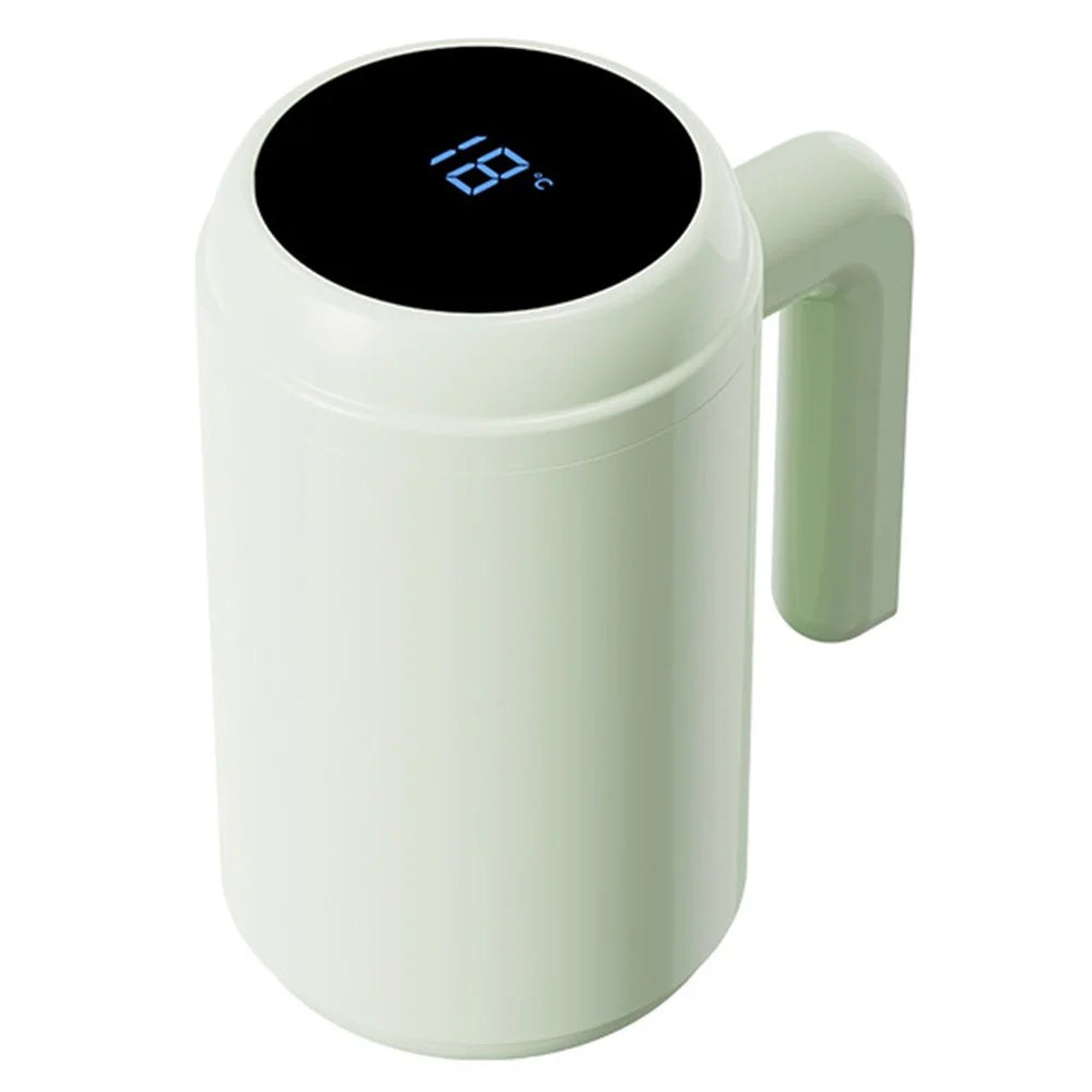 316 Stainless Steel Electric Shaker Bottle Tumbler Temperature Display Double Wall Insulated for Tea / Coffee (No FDA) - Green - 1