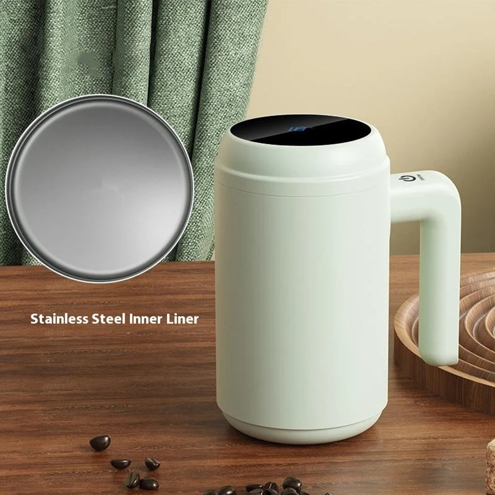316 Stainless Steel Electric Shaker Bottle Tumbler Temperature Display Double Wall Insulated for Tea / Coffee (No FDA) - Green - 2