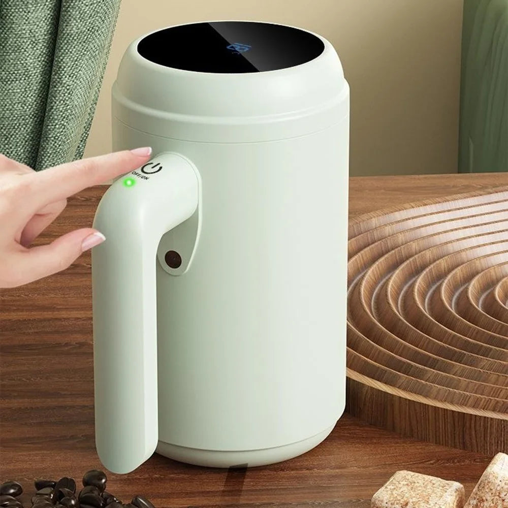 316 Stainless Steel Electric Shaker Bottle Tumbler Temperature Display Double Wall Insulated for Tea / Coffee (No FDA) - Green - 3