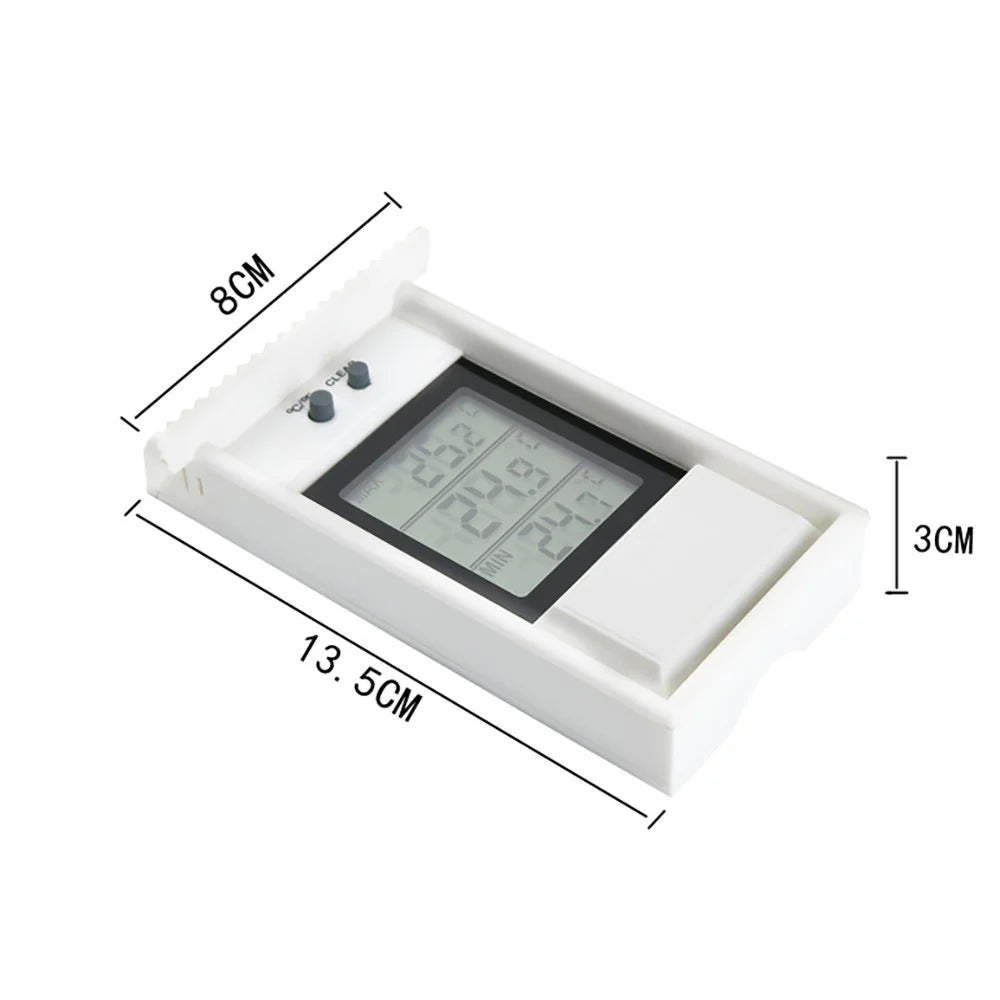 LCD Screen Outdoor Electronic Thermometer Waterproof Temperature Meter - Black - 6