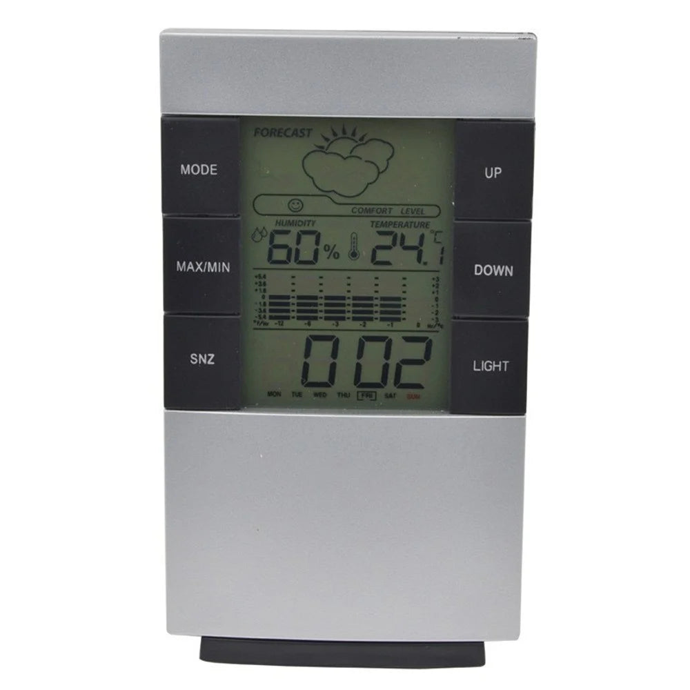 3210 Weather Forecast Creative Home Backlight Electronic Clock Thermometer Hygrometer Alarm Clock - 4