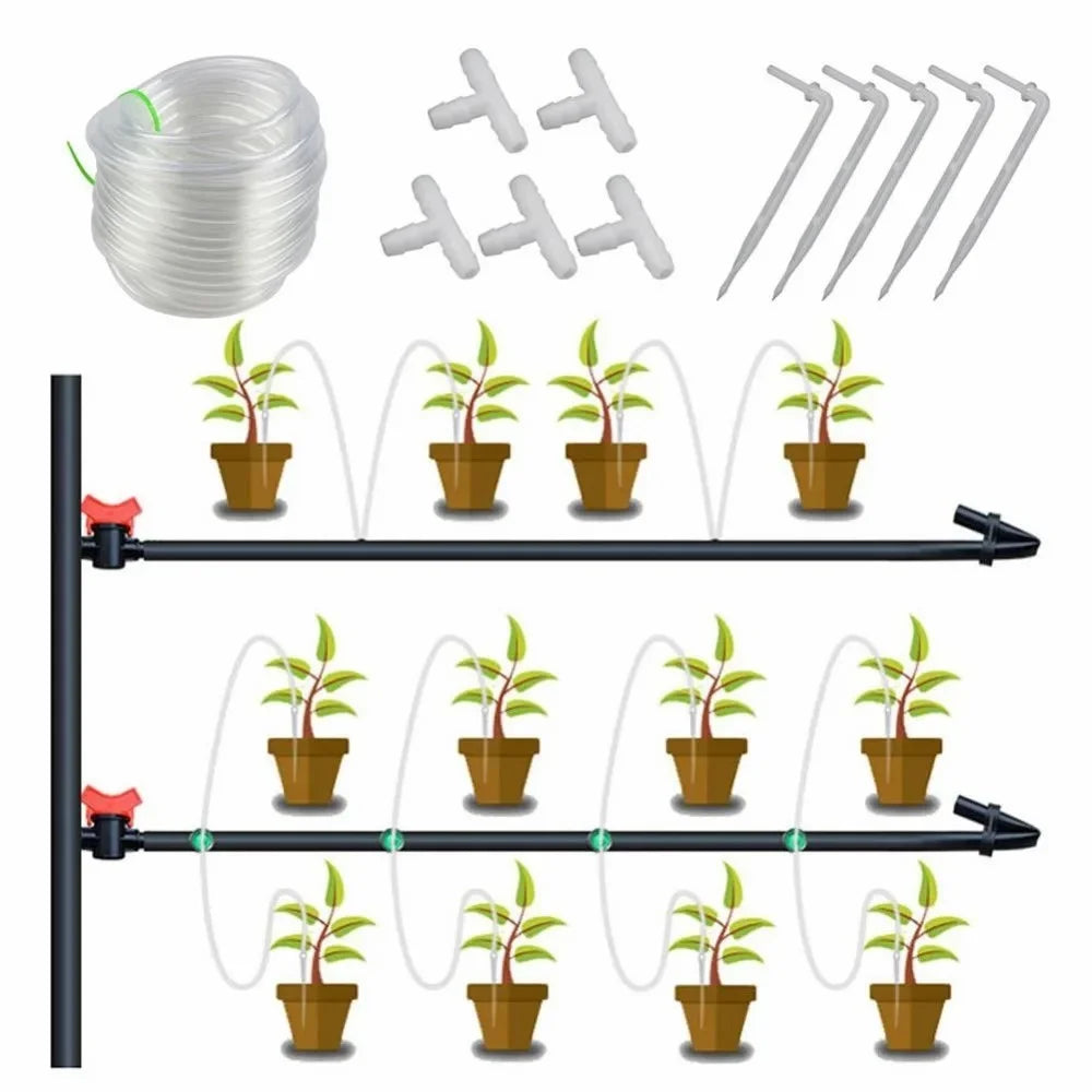 5m PVC Water Pipe Garden Drip Irrigation Transparent Hose for Automatic Waterer - 2