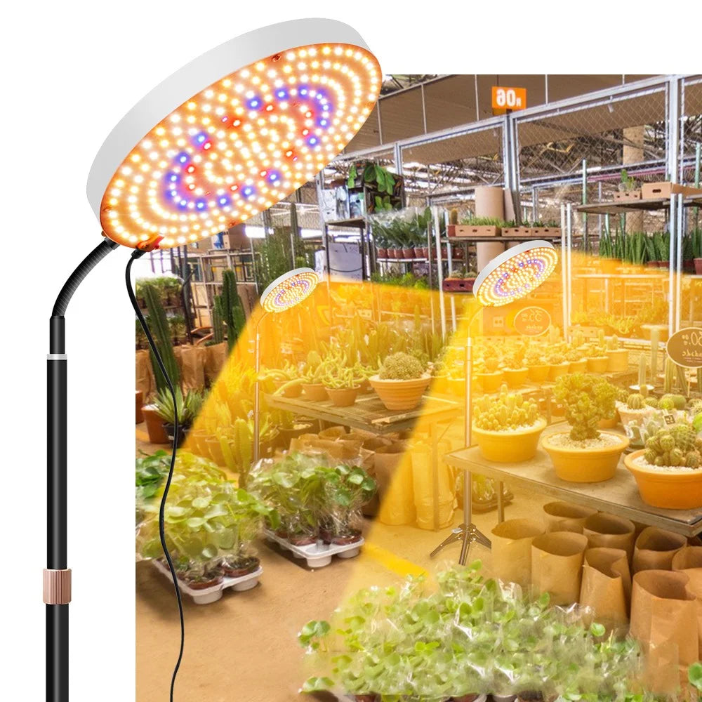 Style G Round Shape Sunlight Simulation Plant Grow Light VEG and BLOOM Full Brightness Desktop LED Growing Lamp, EU Plug - 4