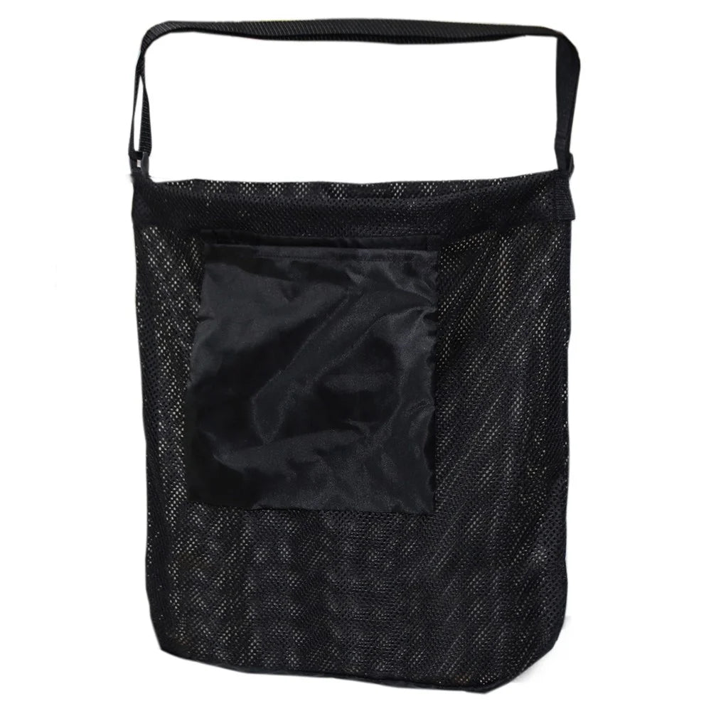 844801 Outdoor Gardening Oxford Cloth Breathable Mesh Mushroom Picking Storage Bag, 45x42cm - Black - 1