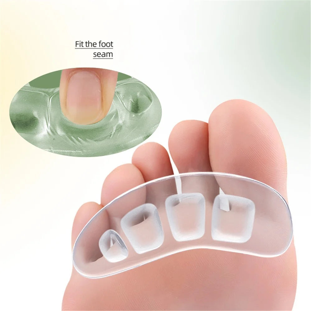 Self-Adhesive Heel Cushion Sweat Absorbing Anti-Slip Heel Pads for Loose Shoes - Black - 6
