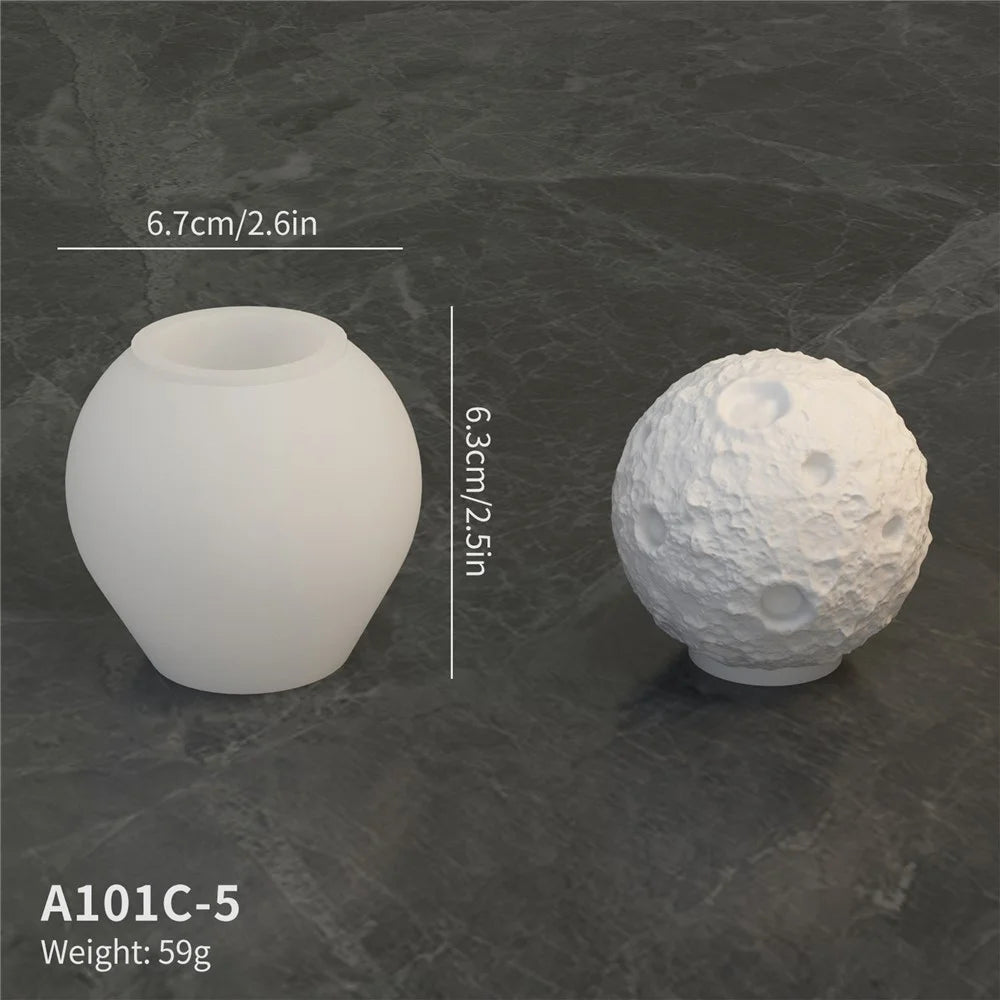 A101C-5 Planet Shape DIY Silicone Fondant Mold Cake Decorating Tool (BPA Free, No FDA) - 2