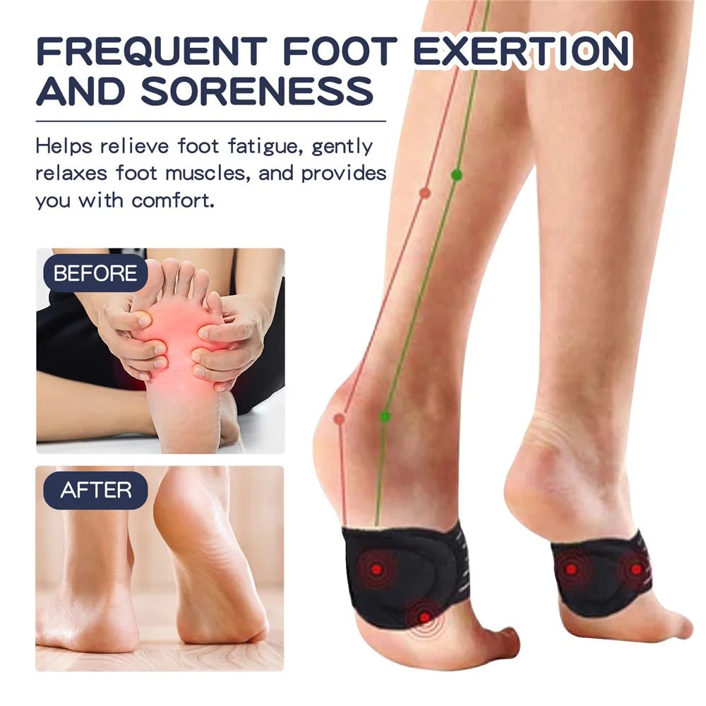 HOUKEA HKB05-A014-1-GY1 1 Pair Acupoint Magnetic Therapy Front Foot Pad Relieve Fatigue Weight Loss Foot Pad - 3