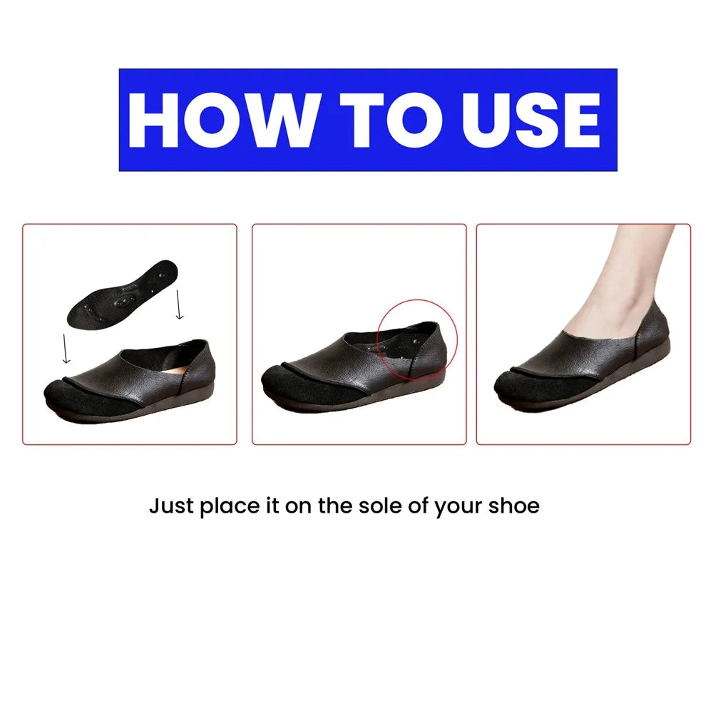 HOUKEA HKA06-A045-1-BK1 1 Pair Tourmaline Acupressure Insoles Foot Massage Relaxation Insoles - 6