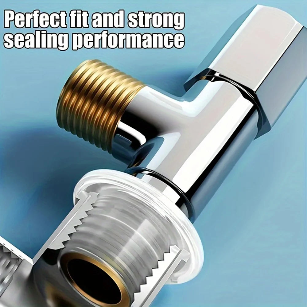 30Pcs Faucet Triangle Valve Leak-Proof Sealing Gasket Faucet Plumbing Silicone Seal Ring Washers - Transparent - 4