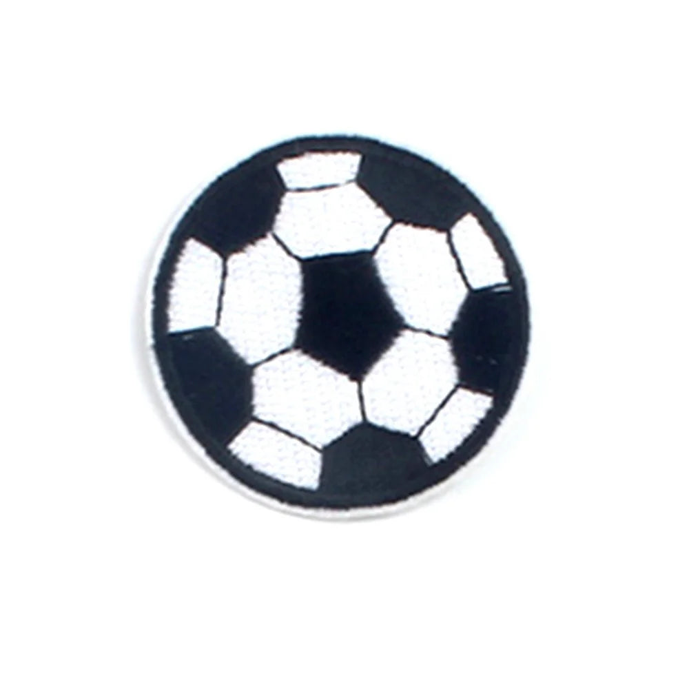 7.3cm Cartoon Football Iron On Embroidered Patch for Clothing Bag Appliques DIY Badge Sticker - 1