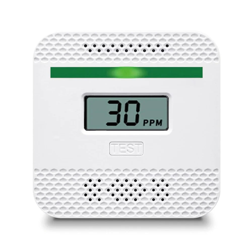 Carbon Monoxide Detector with LCD Display Battery Powered Home CO Alarm Sensor - 2