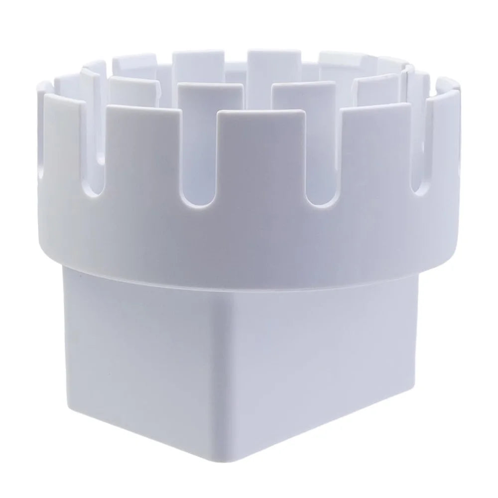 3x4 Inch Drain Pipe Draining Rain Gutter PVC Drain Connector Downspout Adapter - White - 7