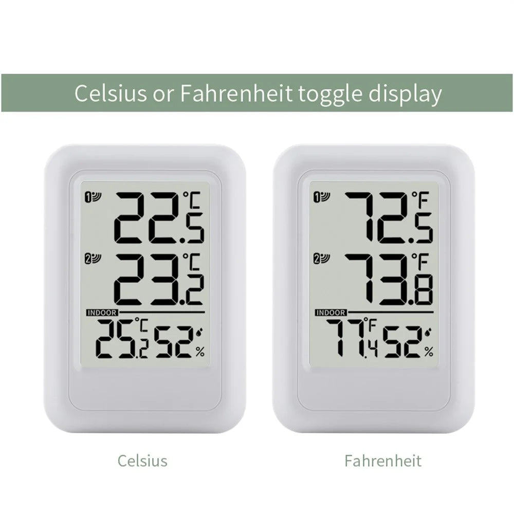 TS-FT0402 Wireless Indoor Outdoor Greenhouse Thermometer Digital Temperature Meter, 1 Receiver + 2 Transmitter - 6