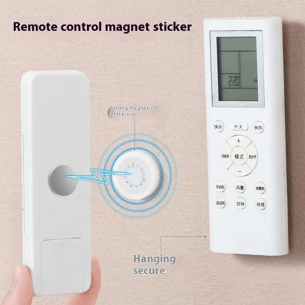 Remote Control Magnetic Holder Adhesive Wall Mount Power Strip Remote Controller Organizer - 3