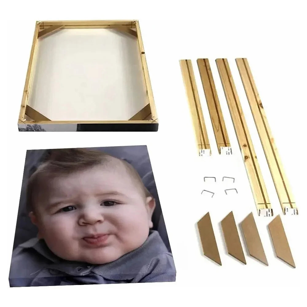40 x 50cm Wooden Canvas Stretcher Bars Frame Kit DIY Solid Wood Oil Painting Poster Frame - 2