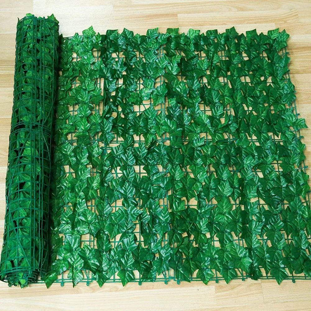 Artificial Leaf Privacy Fence 1m x 2m Faux Leaf Hedge Fence Wall Screen for Garden Balcony Decoration - 1