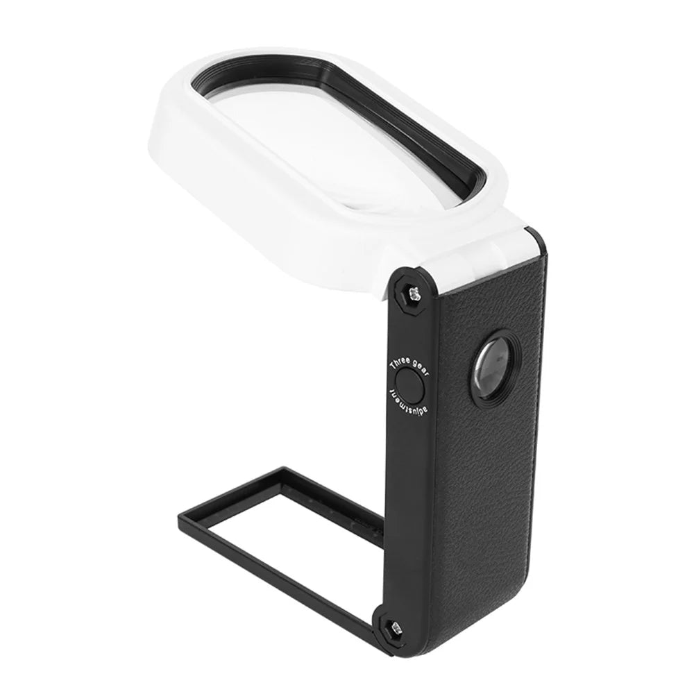 7018FX Square LED Magnifier 10X 25X Magnifying Glass for Jewelry Diamonds Cash Money - 1