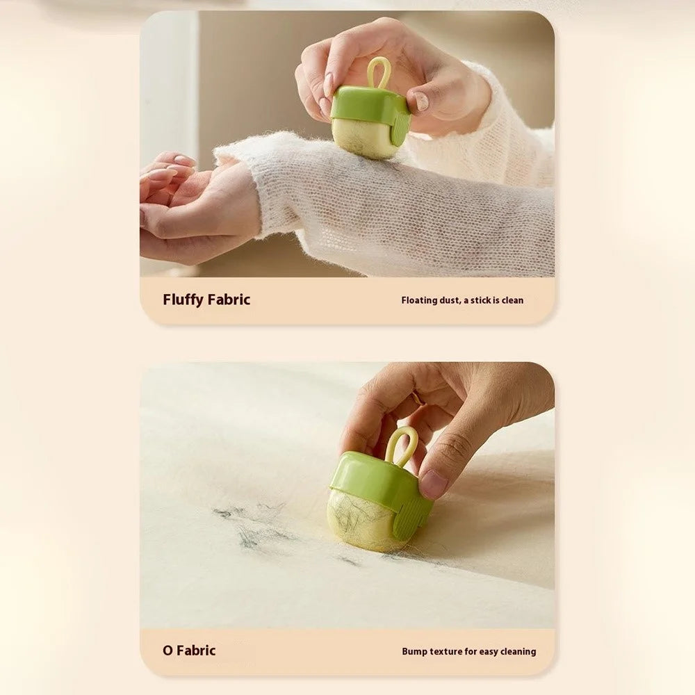 Portable Reusable Lint Roller Washable Square Sticky Clothes Hair Dust Remover - Matcha Green - 6