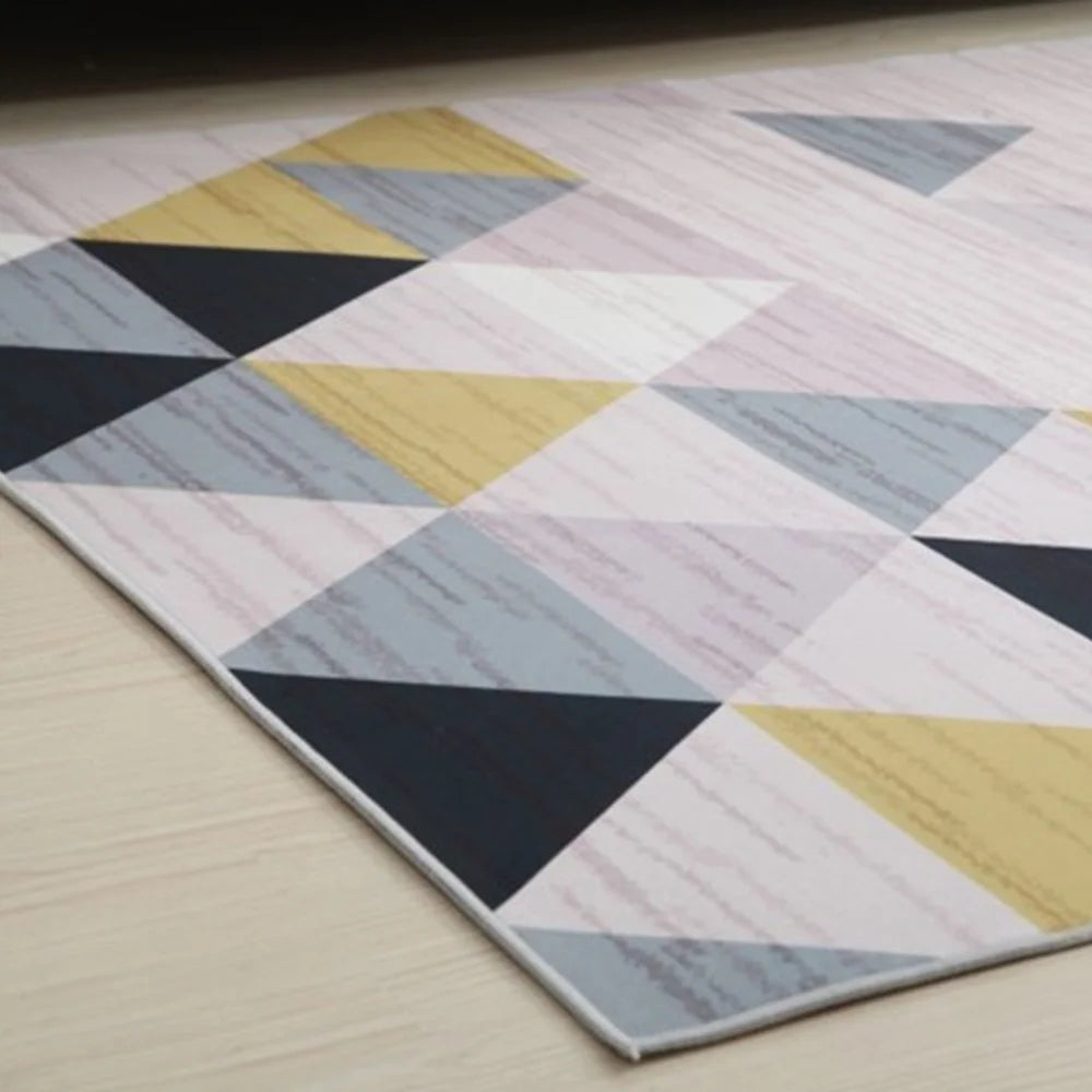 3D Geometric Floor Mats Rectangle Visual Illusion Area Rug 80 x 160cm Living Room Bedroom Carpet - Style a - 3