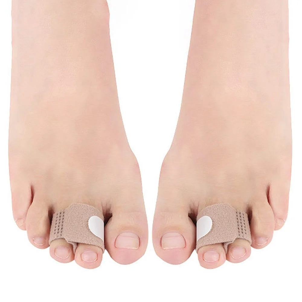 10PCS Toe Finger Straightener Nylon Toe Bounding Loop Fastener Corrector Bandage - Size: S - 3