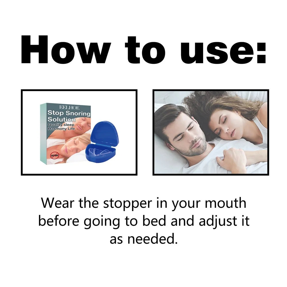 EELHOE EEB09-A001-1-MX1 Anti Snoring Mouthpiece Sleeping Apnea Guard Stop Bruxism Teeth Guard - 6