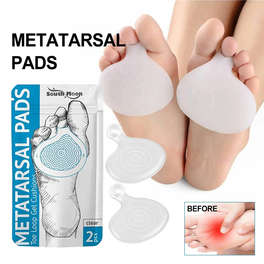 SOUTH MOON SOA08-A059-2-BU1 1 Pair Metatarsal Pads Forefoot Pressure Reducer Toe Loop Gel Cushions - 2