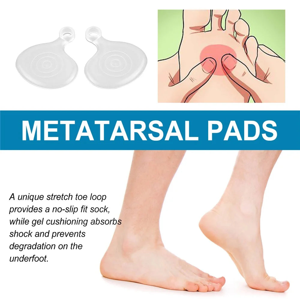 SOUTH MOON SOA08-A059-2-BU1 1 Pair Metatarsal Pads Forefoot Pressure Reducer Toe Loop Gel Cushions - 7