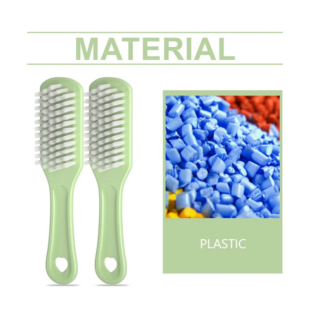 JUE-FISH JU-C09-0109-01 2Pcs Multi Purpose Cleaning Brush for Shoes Sink Wall Stains Removal Bristles - 5