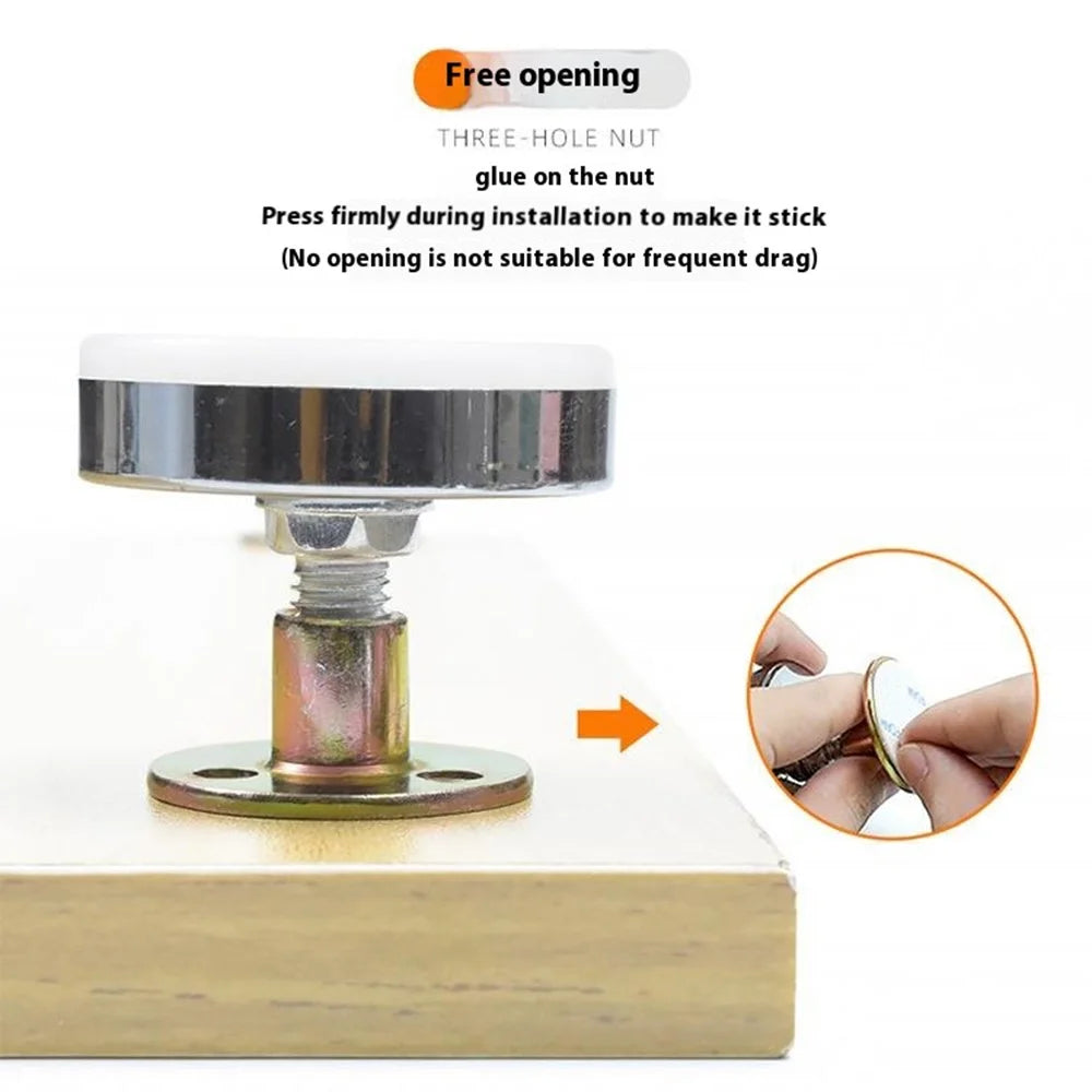 No. 3 4 PCS Furniture Leg Risers Adjustable Height Increasing Pads For Table Bed Chair Legs Elevators No Drilling Required - 3