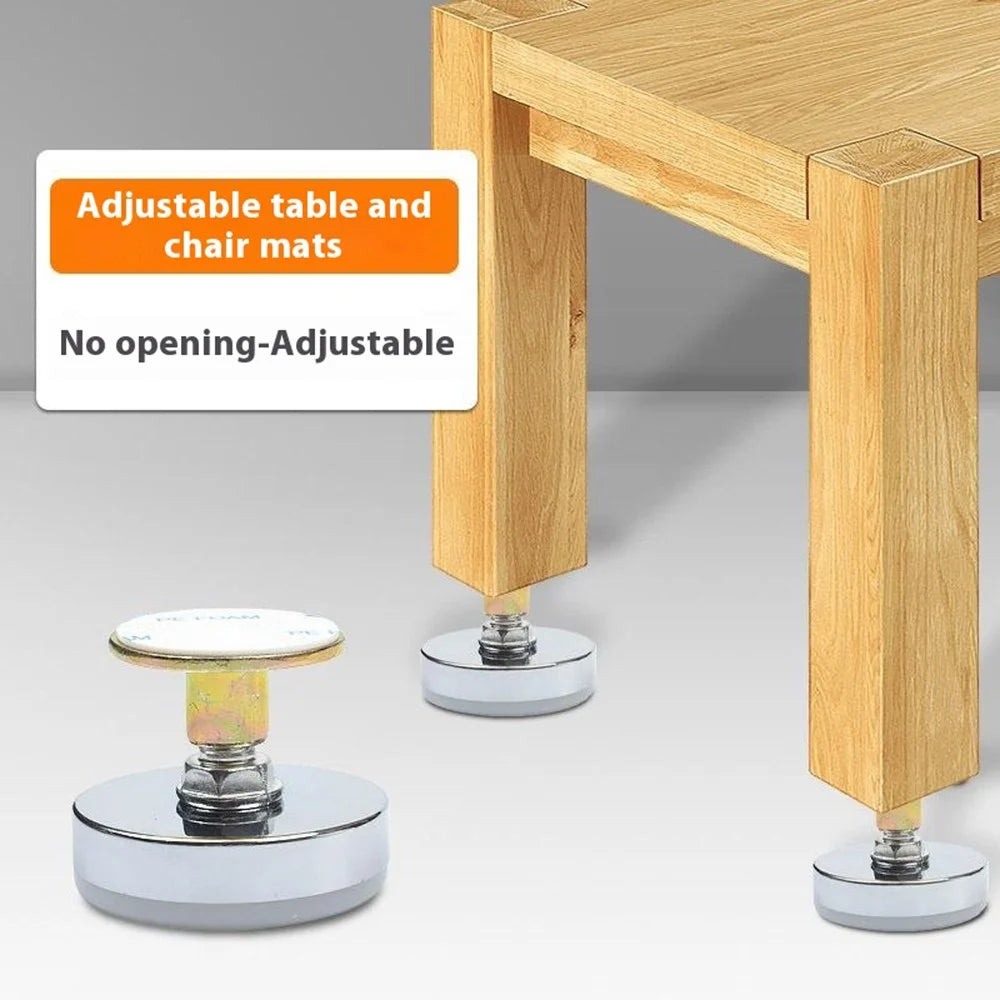 No. 15 4Pcs Furniture Leg Risers Adjustable Height Increasing Pads For Table Bed Chair Legs Elevators No Drilling Required - 2
