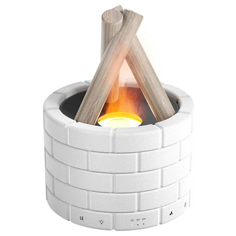 Flame Effect Humidifier Quiet Desktop Aromatherapy Diffuser for Home / Bedroom Use - 1