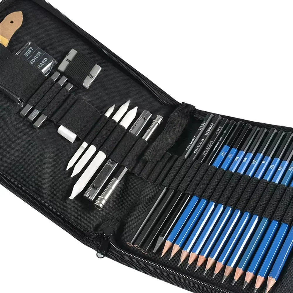 35Pcs / Set Professional Sketching Pencil Drawing Tool Sketchbook Kit for Students Artists - 4