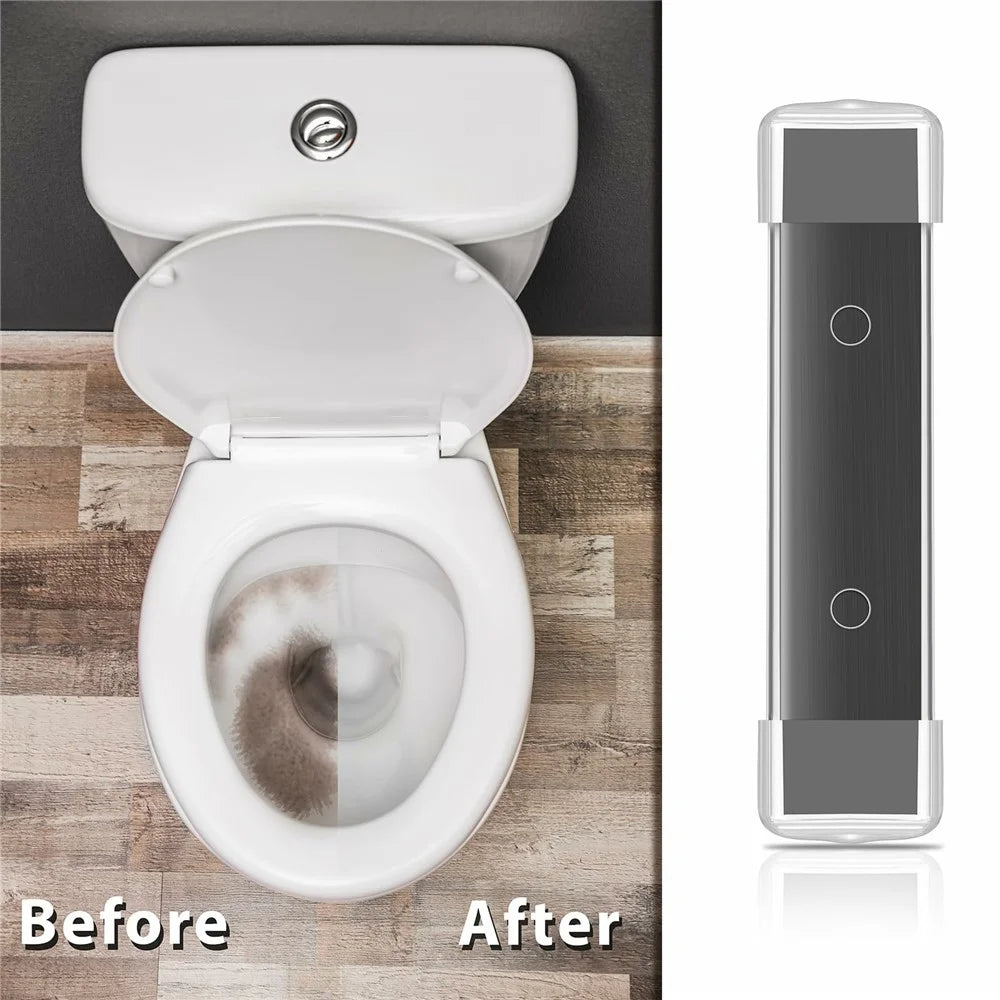 6Pcs Magnetic Toilet Cleaning Stick PC Long Strip Stain Remover Bathroom Tank Cleaning Supplies - 2