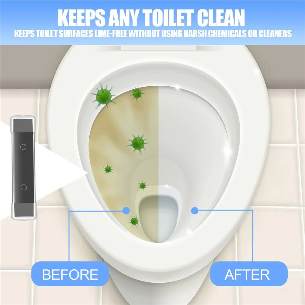 1Pc Magnetic Toilet Cleaning Stick PC Long Strip Stain Remover Bathroom Tank Cleaning Supplies - 3