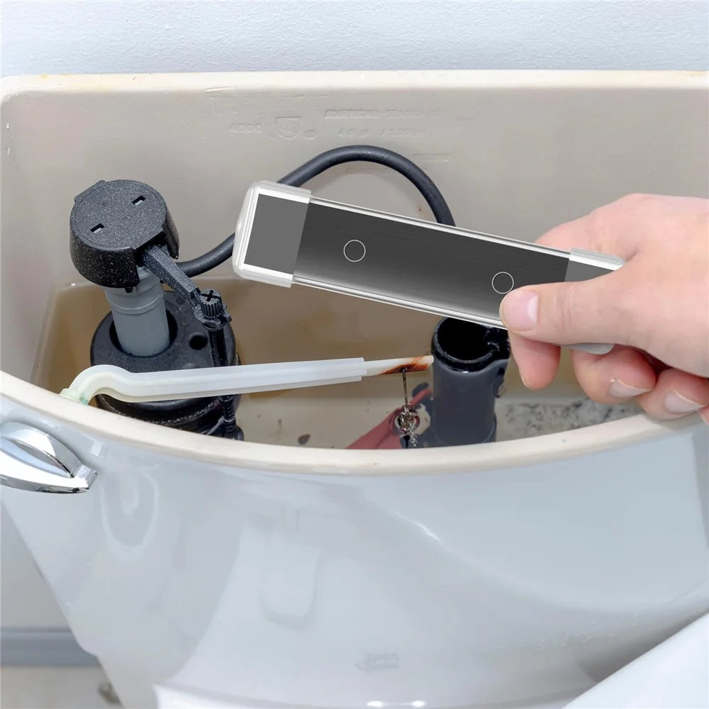 3Pcs Magnetic Toilet Cleaning Stick PC Long Strip Stain Remover Bathroom Tank Cleaning Supplies - 4