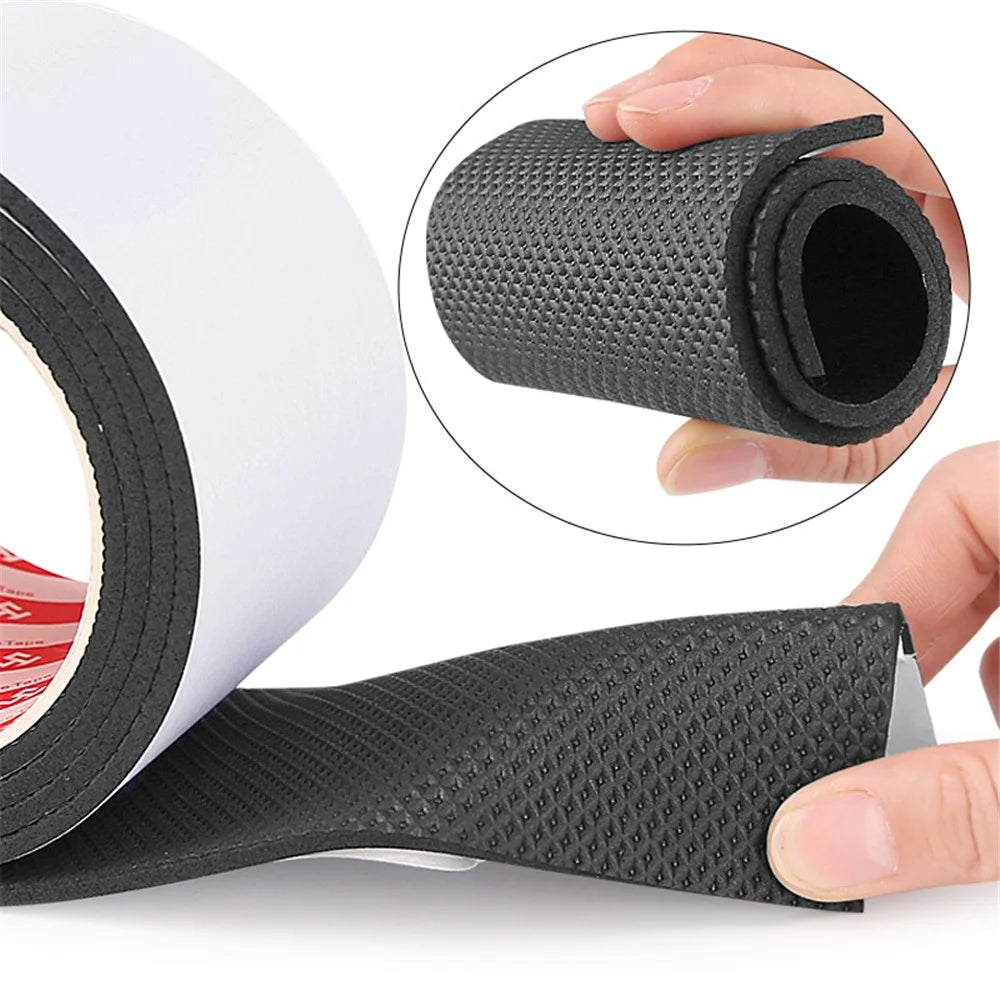 50mm Wide 2m Long Grid Texture Anti-Slip Shoe Sole Sticker Worn Shoe Bottom Self-Adhesive EVA Repair Patch - 5