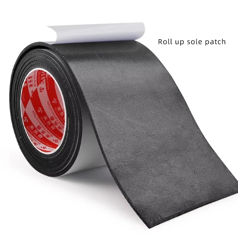 50mm Wide 1m Long Grid Texture Anti-Slip Shoe Sole Sticker Worn Shoe Bottom Self-Adhesive EVA Repair Patch - 2