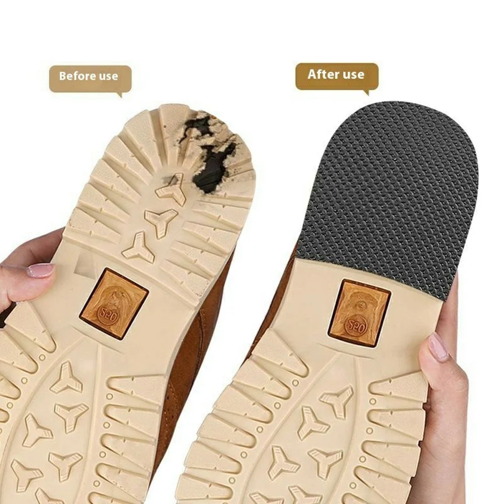 80mm Wide 1m Long Grid Texture Anti-Slip Shoe Sole Sticker Worn Shoe Bottom Self-Adhesive EVA Repair Patch - 3