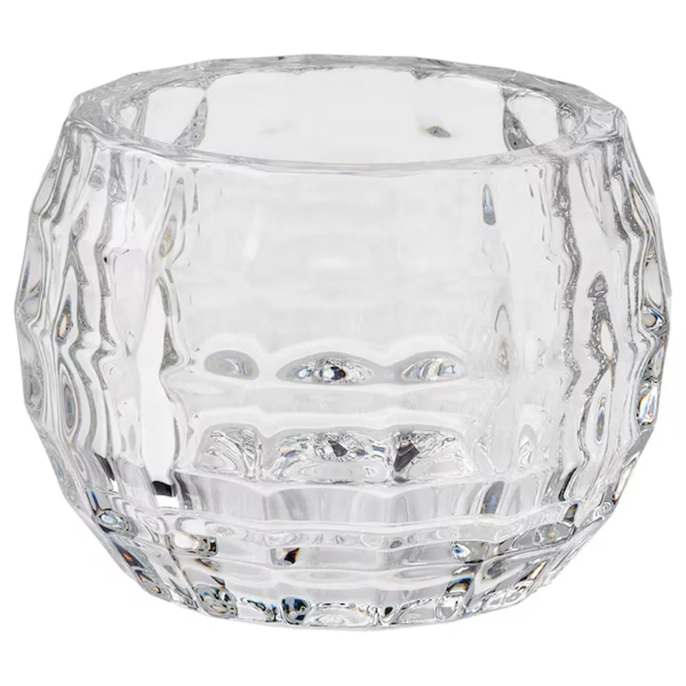 Transparent Glass Candle Holder Candlelight Prop Dining Table Candle Container Home Decor - 1