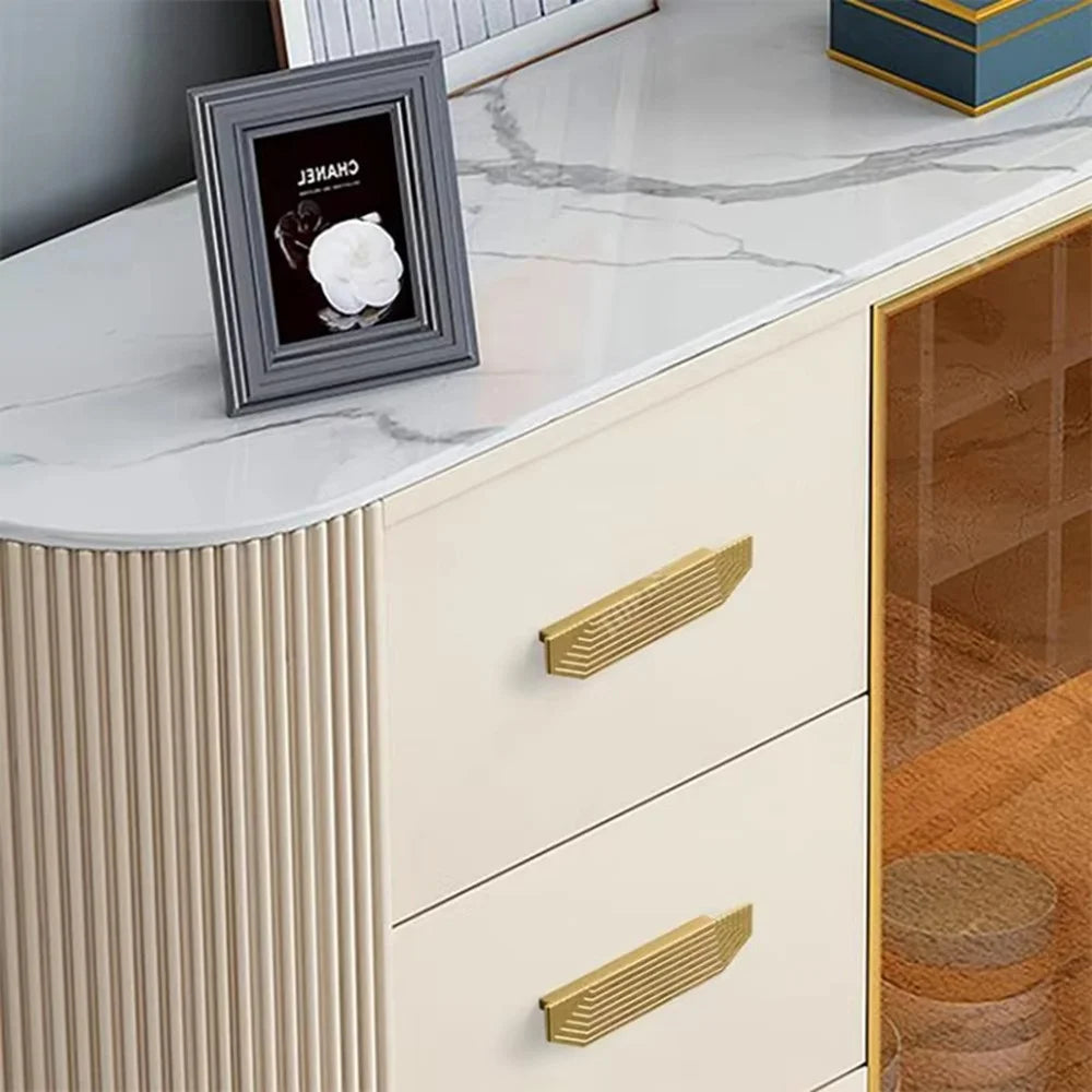TNH3311 Style C Size L Copper-Colored Drawer Pull Handle Wardrobe Cabinet Aluminum Alloy Handle - 2
