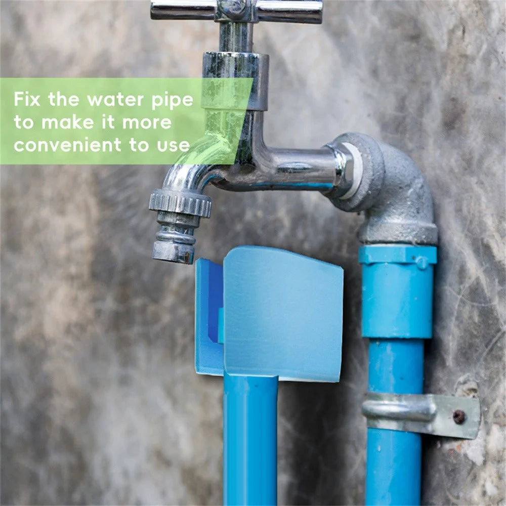 Outdoor Hose Holder Garden Wall Fence Mounted Water Pipe Fixing Plastic Bracket - 4