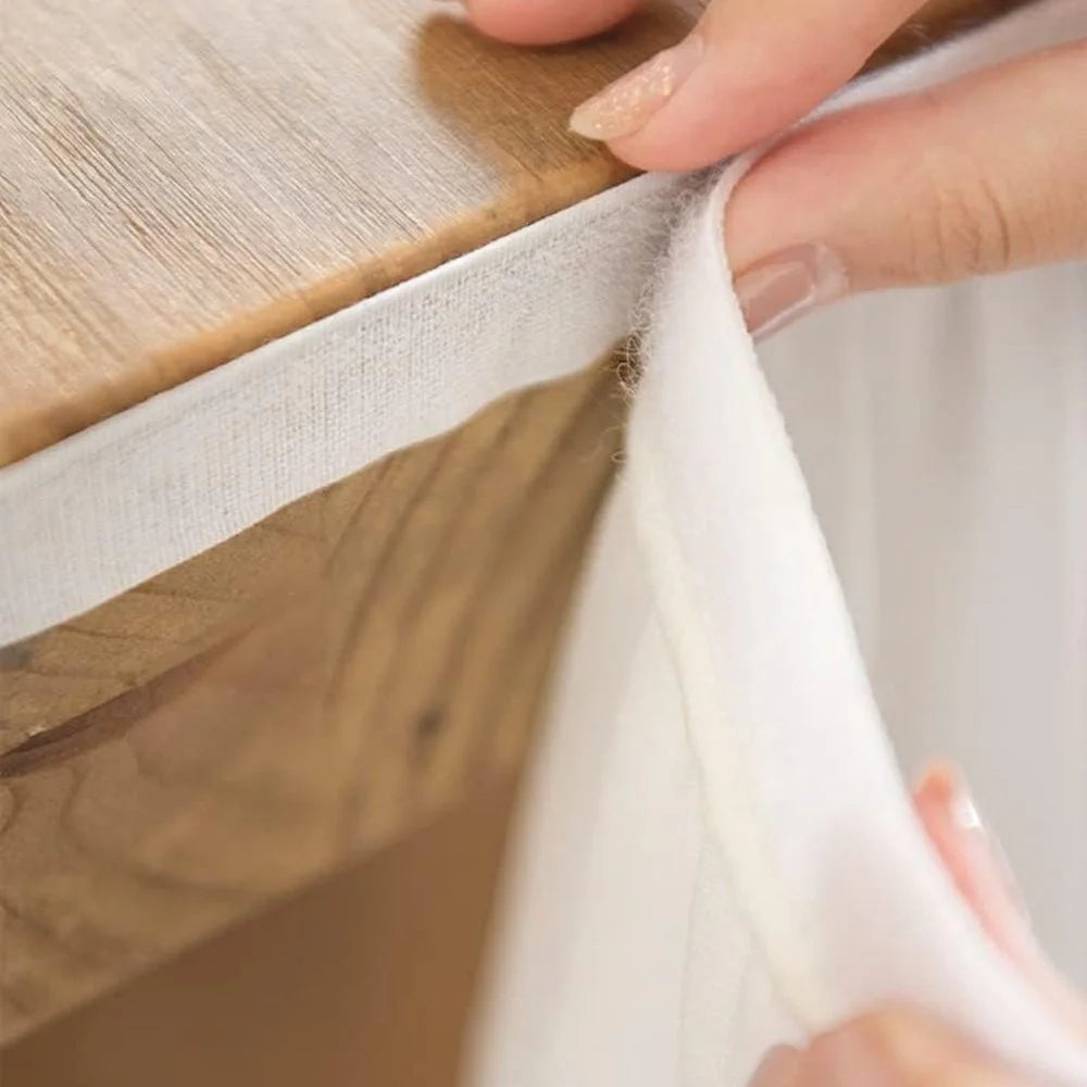 6ft Rectangle Table Skirt Polyester Ruffle Tulle Table Skirt for Wedding Bridal Birthday (75x183cm) - White - 5
