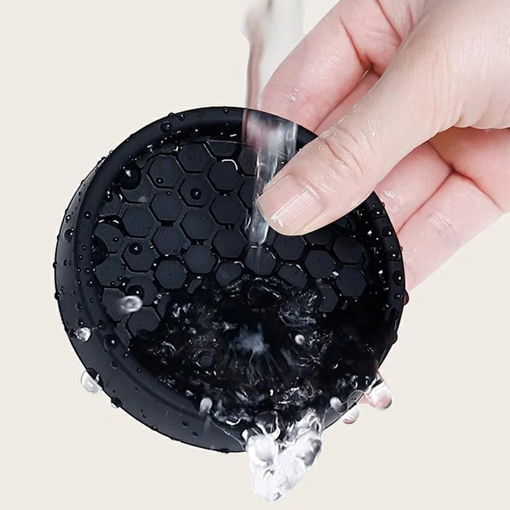 4Pcs Furniture Leg Pads 5cm Round Anti Slip Soft Feet Noise Reduction for Sofa Table Chair - Black - 4