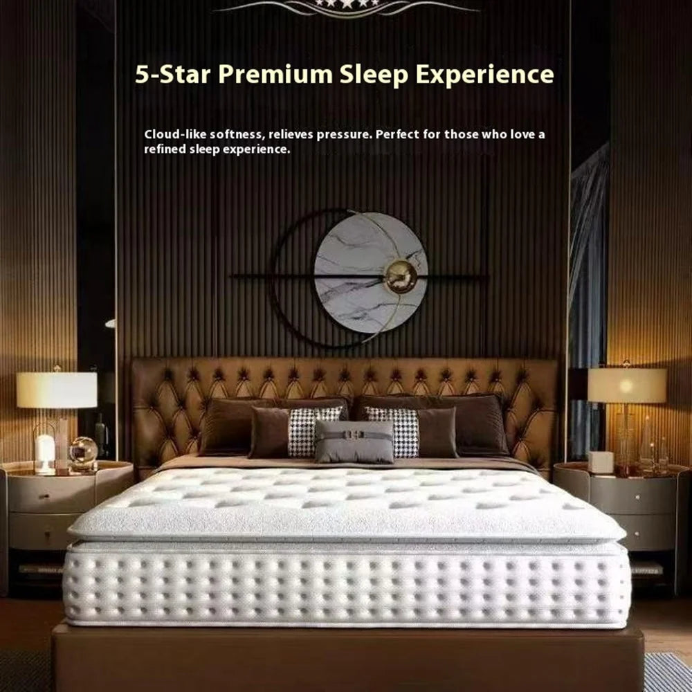 1000mm x 2000mm 24cm Thickness Breathable Fabric Spring Mattress Spine Protection Memory Foam Sleeping Pad - 4