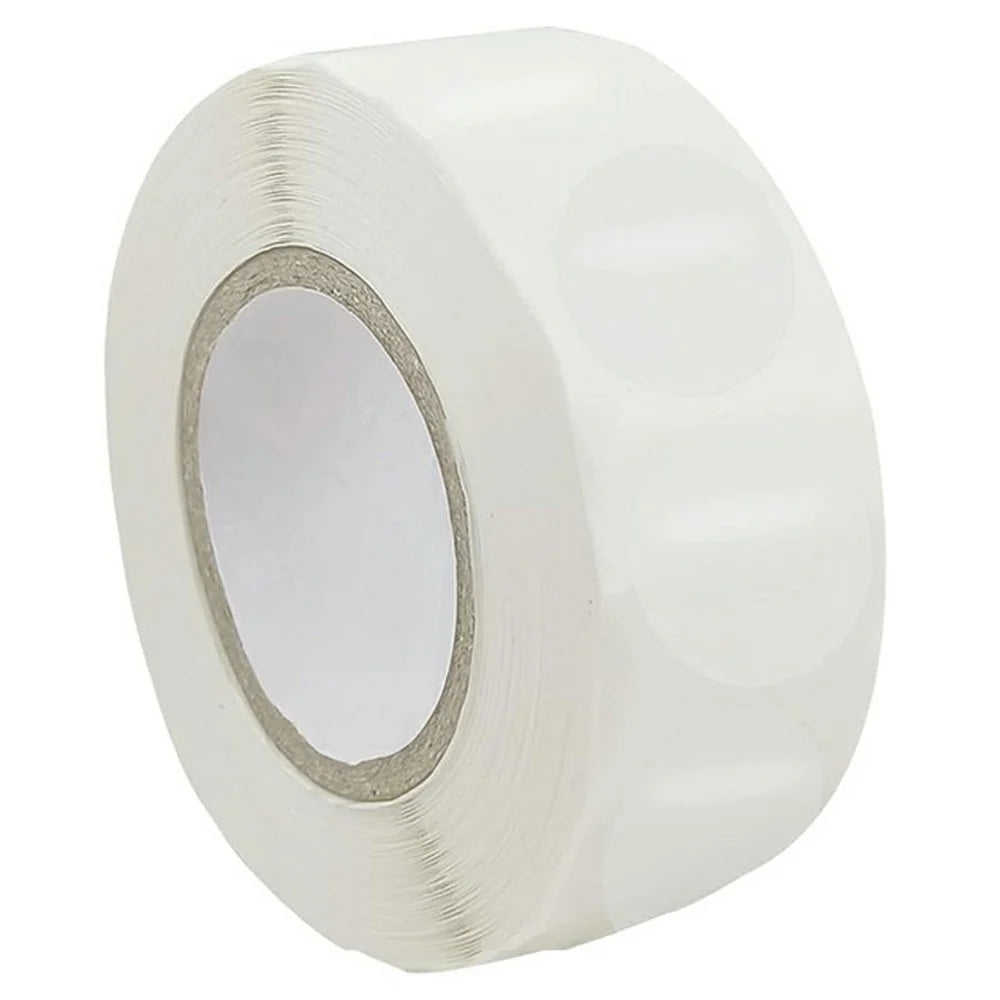 500Pcs / Roll 2cm Diameter 5C Thickness Transparent Stickers Round Self Adhesive Labels for Envelopes Gifts - 2