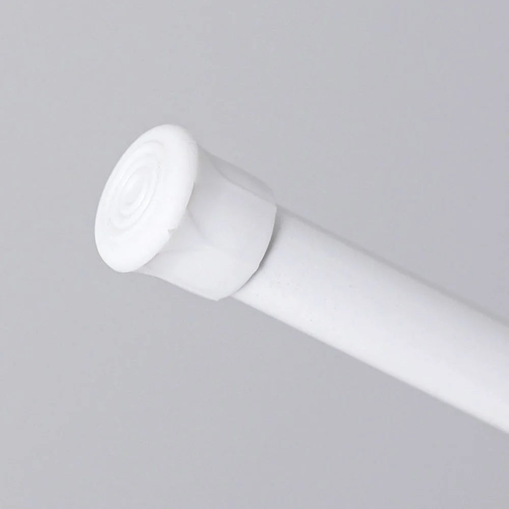 60-110CM Telescopic Wardrobe Clothes Hanger Rod No Drill Expandable Curtain Rod Tension Rod with 2 Rod Holders - 6