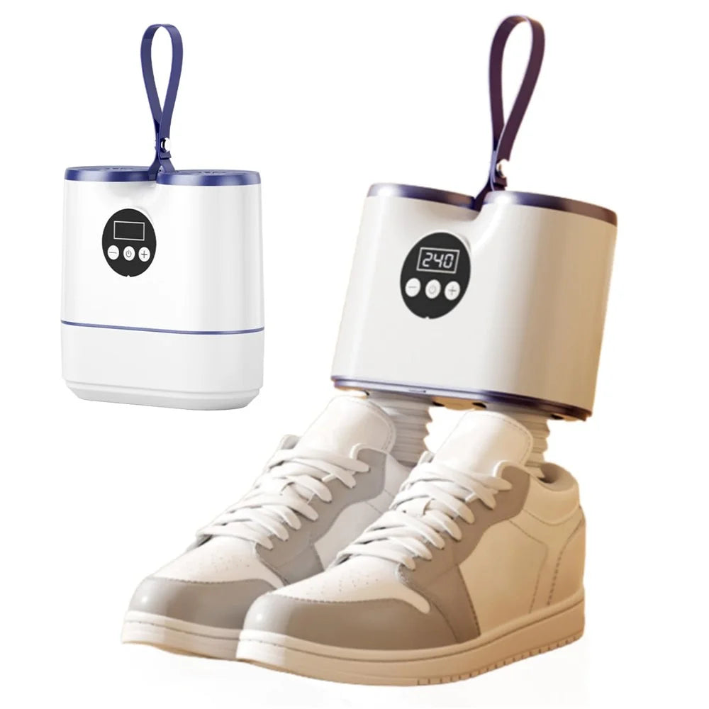 55°C Constant Heat UV Sterilizing Smart Shoe Dryer Dual Fan Fast Drying Retractable Shoe Warmer 8-Speed Timer - 2